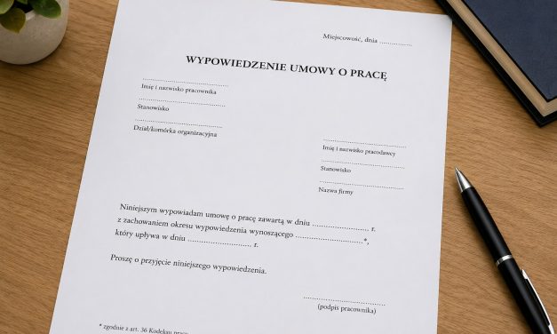 Wypowiedzenie umowy o pracę – jak poprawnie napisać, wzór ze szczegółowym omówieniem